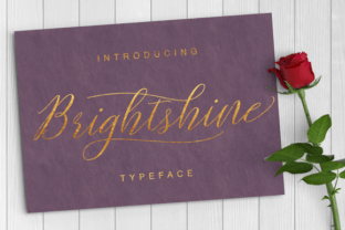Brightshine Font: Elegant Script for Handmade Labels