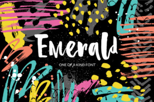 Emerald Font: A Dancing Script for Handmade Labels