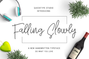 Falling Slowly Typeface: A Handwritten Font for Branding
