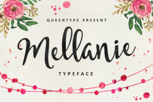 Mellanie Typeface: A Script Font for Campaign Visuals
