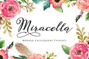 Miracella Font: An Elegant Script for Editorial Design