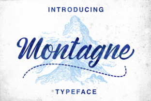 Montagne Typeface: Hand-Painted Script for Digital Campaigns