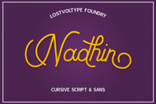 Nadhin Font: Modern Script Typography for Web Design