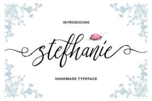 Stefhanie Font: Handmade Script for Makers
